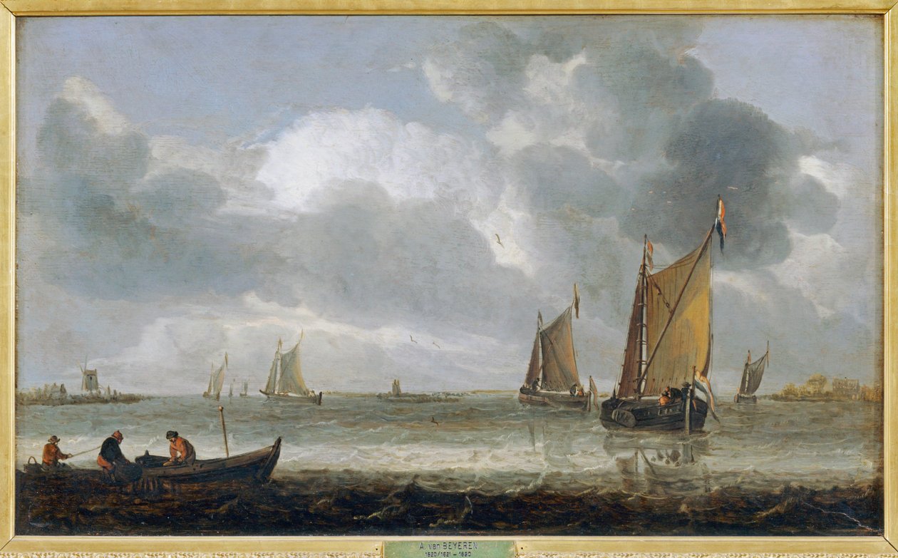 El azul marino plateado ... de Abraham Hendricksz van Beyeren