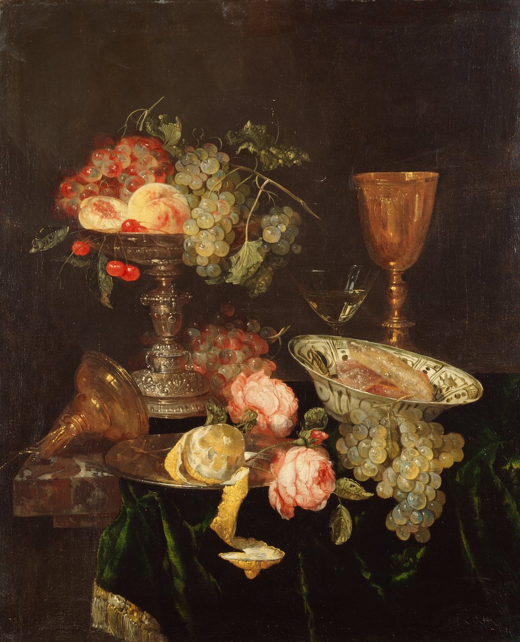 Naturaleza muerta (óleo sobre lienzo) de Abraham Hendricksz van Beyeren