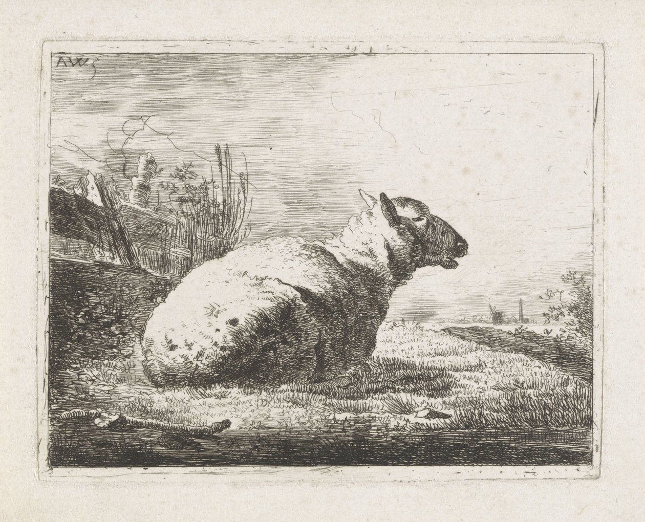 ovejas mentirosas de Abraham Hendrik Winter