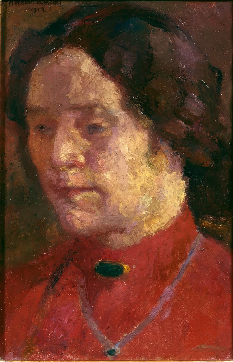 Retrato de la esposa del artista de Abraham Hermanjat