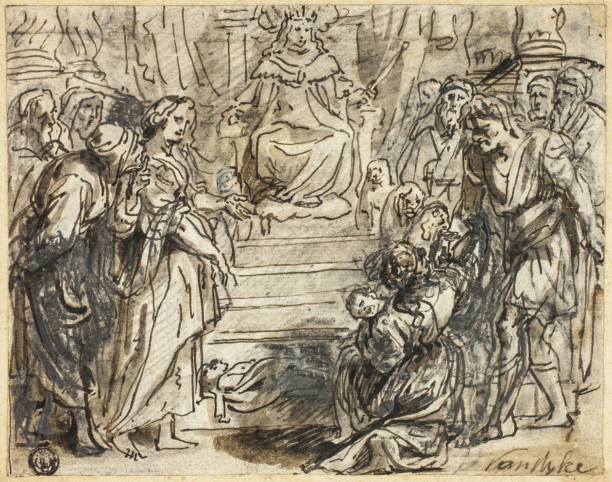 Juicio de Salomón de Abraham Jansz. van Diepenbeeck