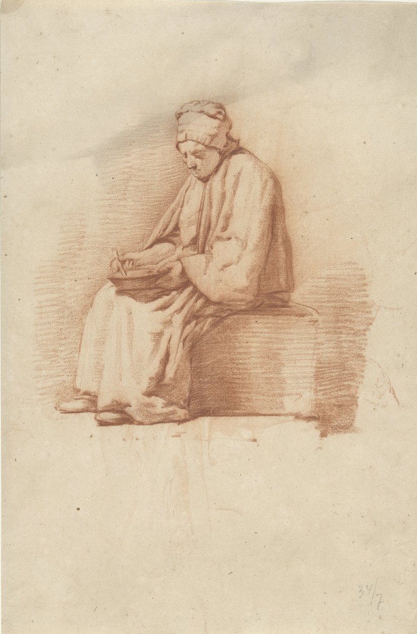 Mujer sentada de Abraham Johannes Ruytenschildt