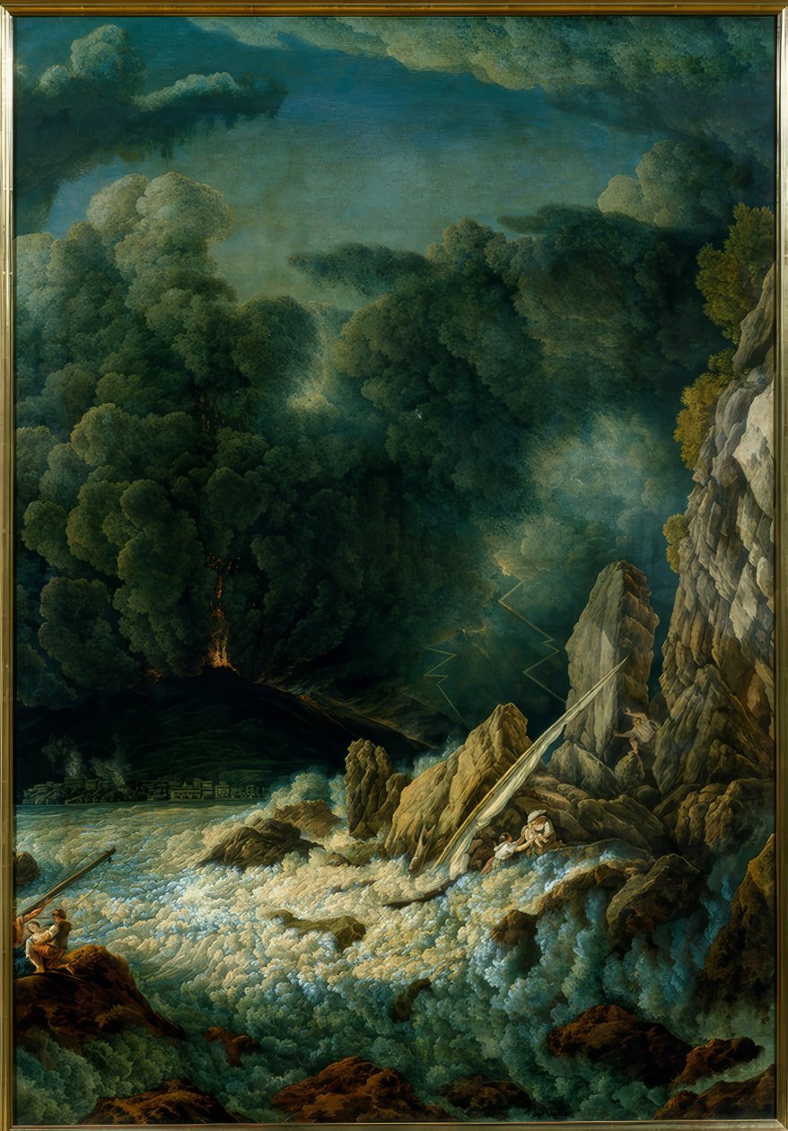 Erupción del Vesubio de Abraham Louis Rodolphe Ducros