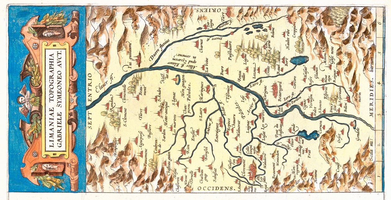 Auvernia, Francia de Abraham Ortelius