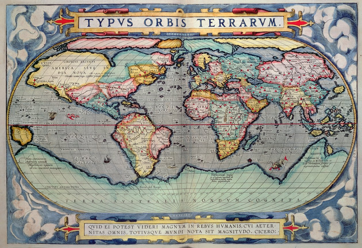 Mapa del mundo, de 