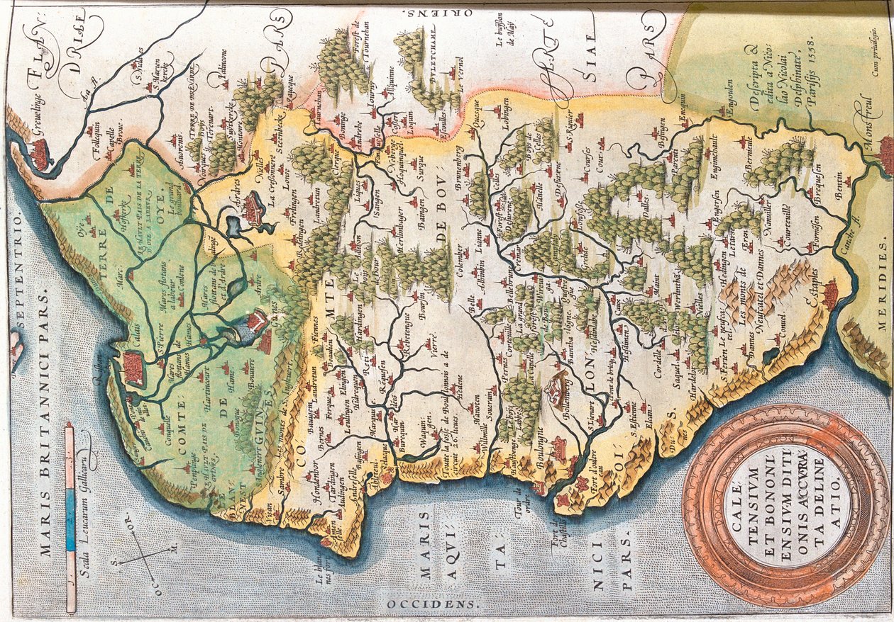 Nord-Pas de Calais , Francia de Abraham Ortelius
