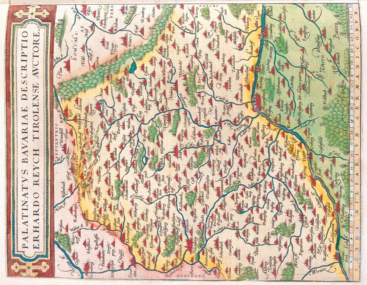 Estado: Baviera, Alemania de Abraham Ortelius