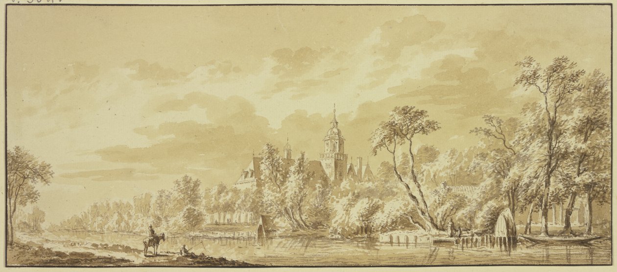 Castillo de Nijenrode en el Vecht de Abraham Rademaker