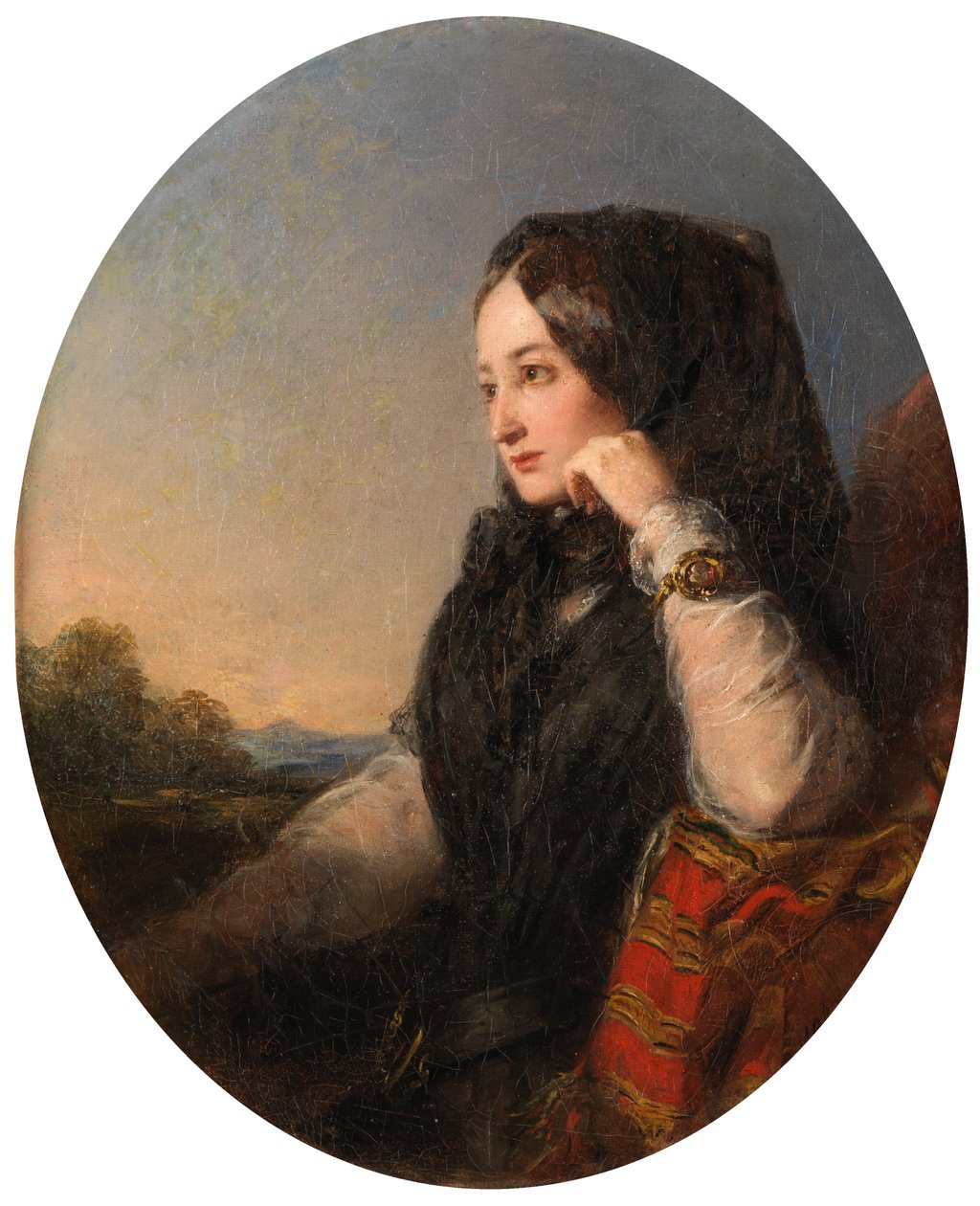 La Tristesse (óleo sobre lienzo) de Abraham Solomon