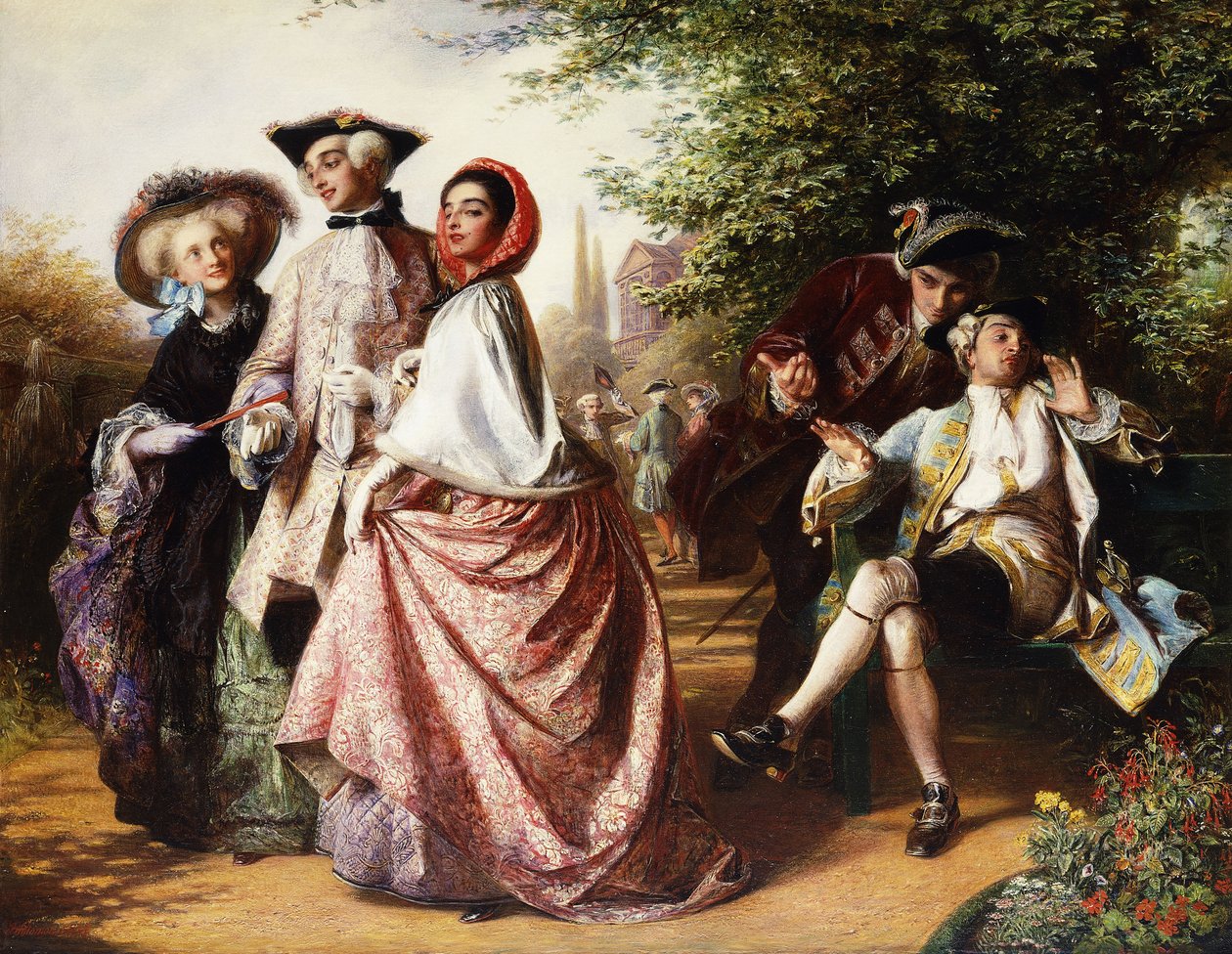 El zorro y las uvas, 1858 de Abraham Solomon