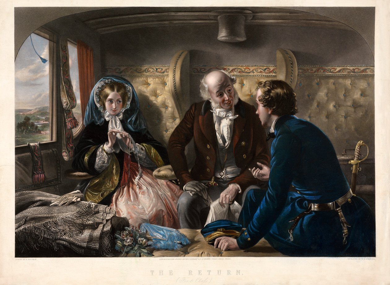 El regreso en primera clase, pub. 1857 de Abraham Solomon