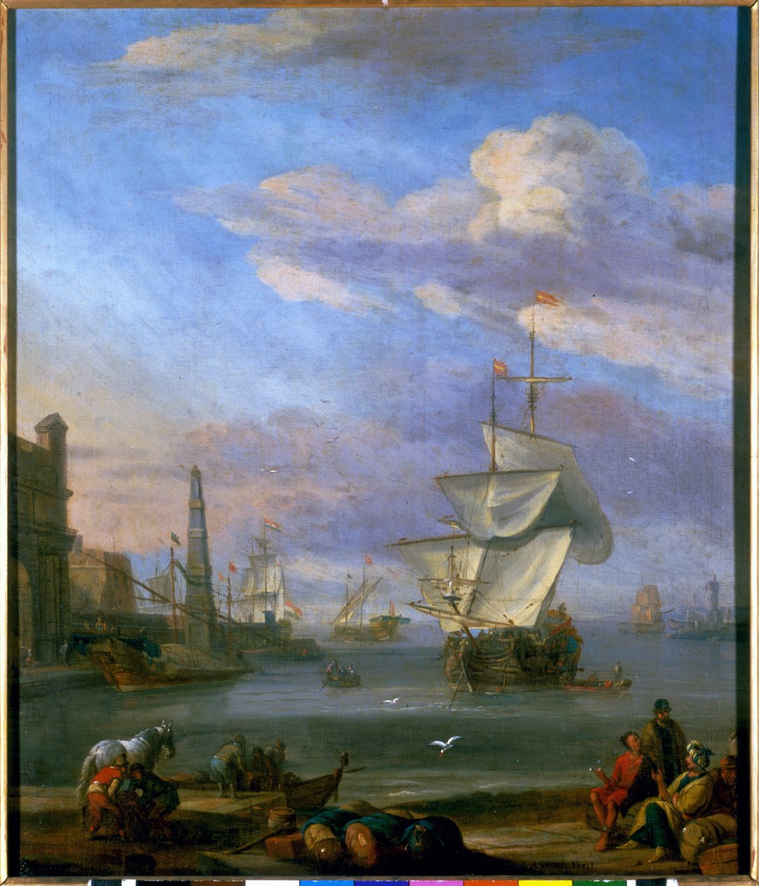 Un puerto holandés de Abraham Storck