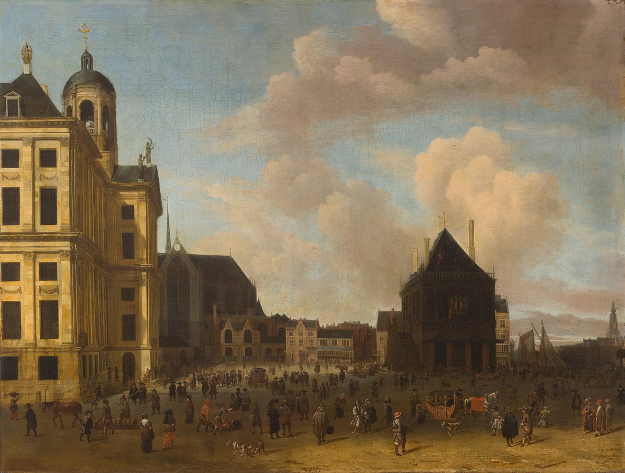 La plaza Dam de Abraham Storck