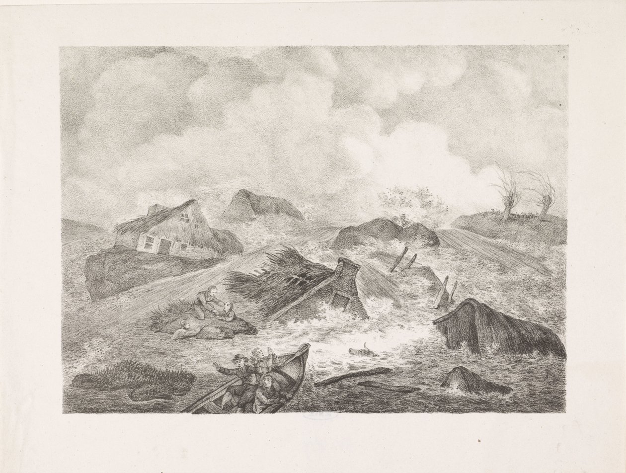 Avance del Kamperdijk, 1825 de Abraham Vinkeles