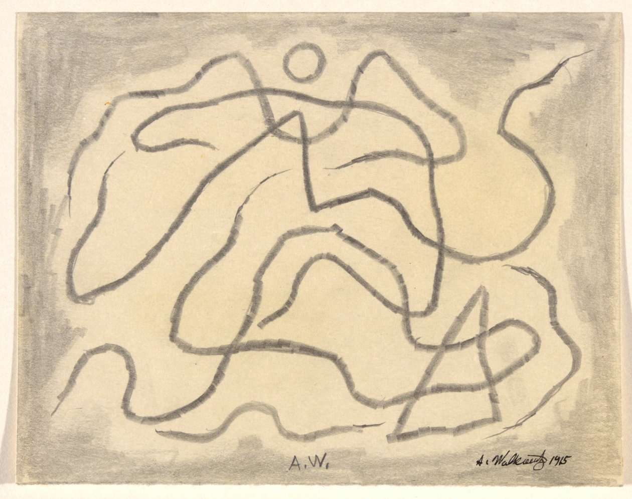 Líneas rítmicas (Abstracción) de Abraham Walkowitz