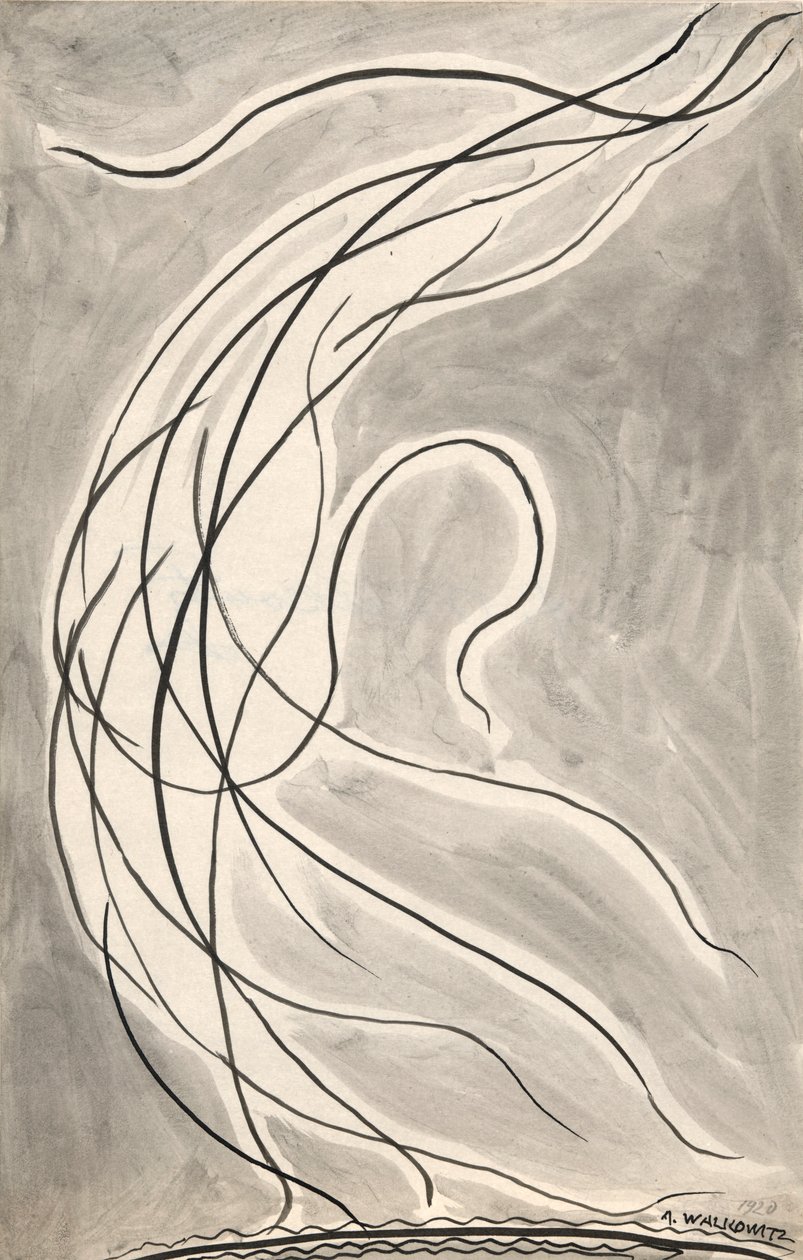 Líneas rítmicas: Abstracción de danza de Abraham Walkowitz