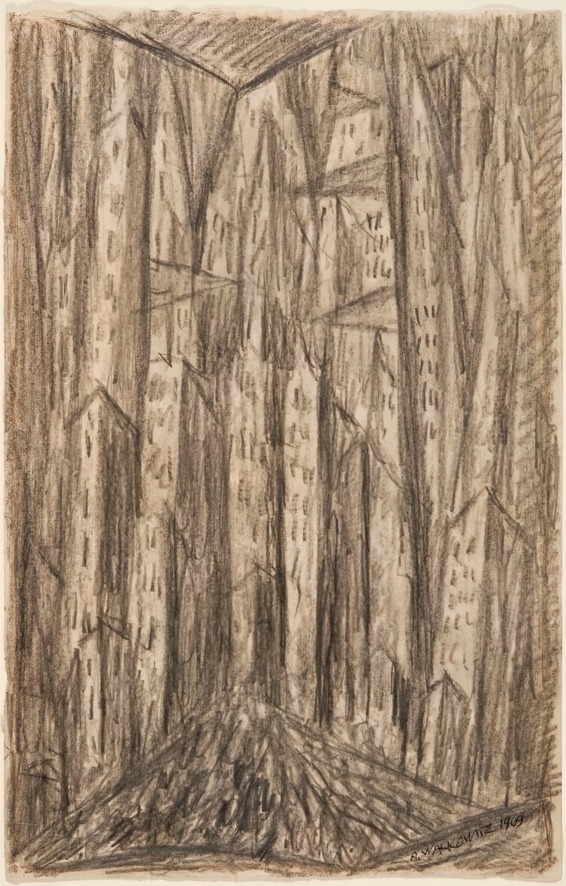 La ciudad, 1909 de Abraham Walkowitz