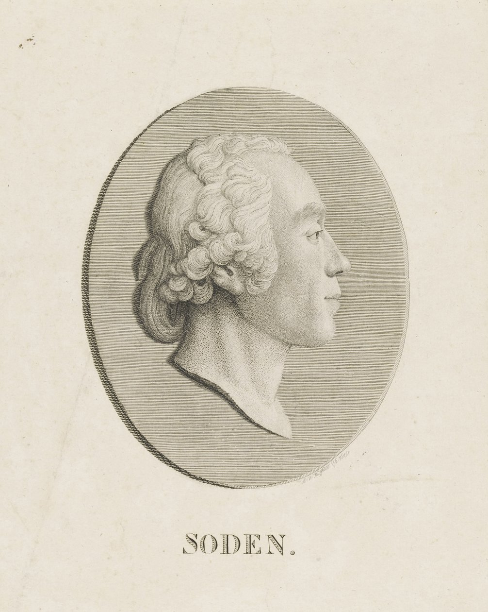 Friedrich Julius Heinrich Graf von Soden auf Sassanfahrt 1754-1831, 1800 de Abraham Wolfgang Küffner