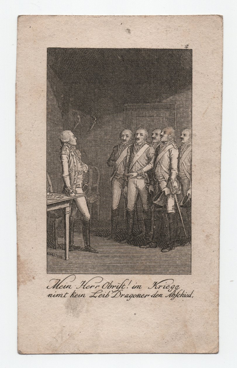 Mi Sr. Obrist , aprox. 1795 (grabado) de Abraham Wolfgang Küffner