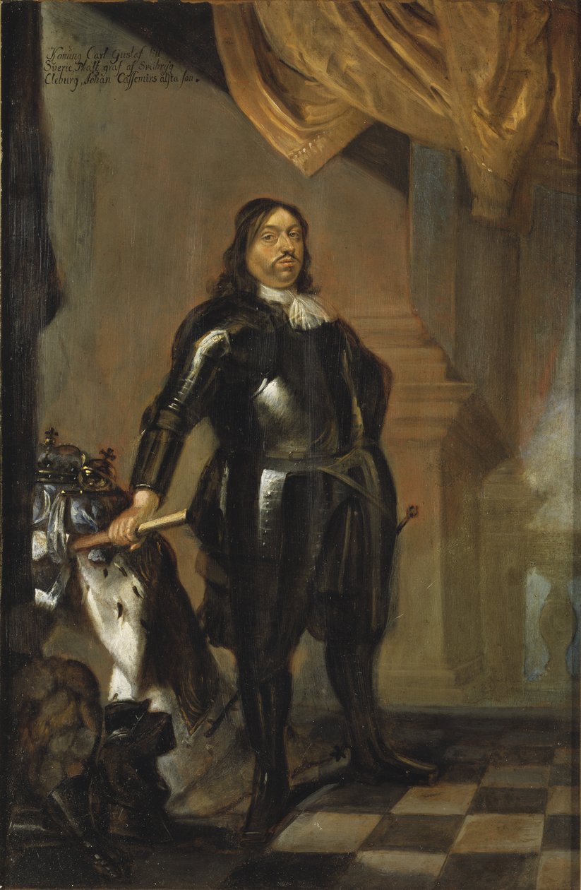 Retrato del rey Carlos X Gustavo de Suecia (1622-1660) de Abraham Wuchters