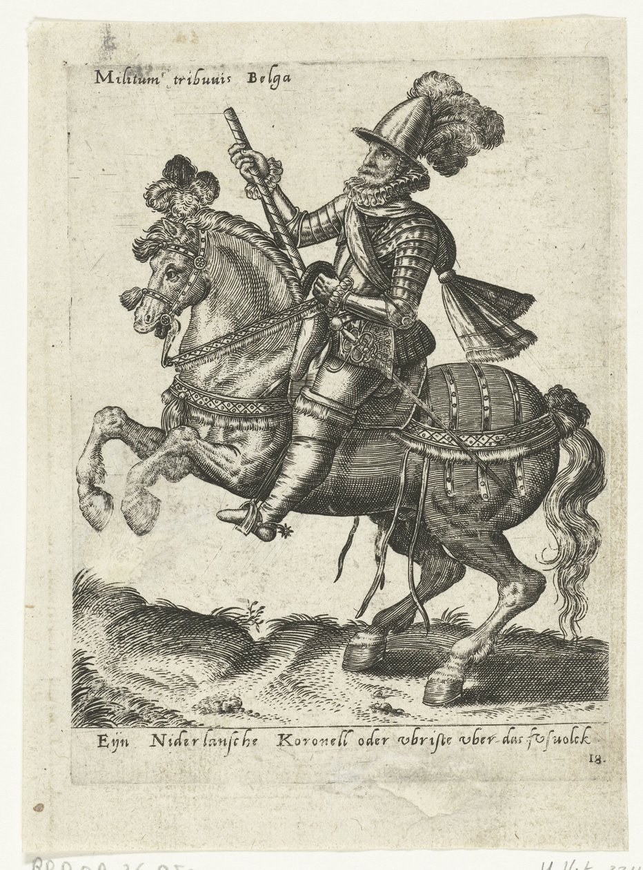 comandante de jinete holandés de Abraham de Bruyn (attributed to)