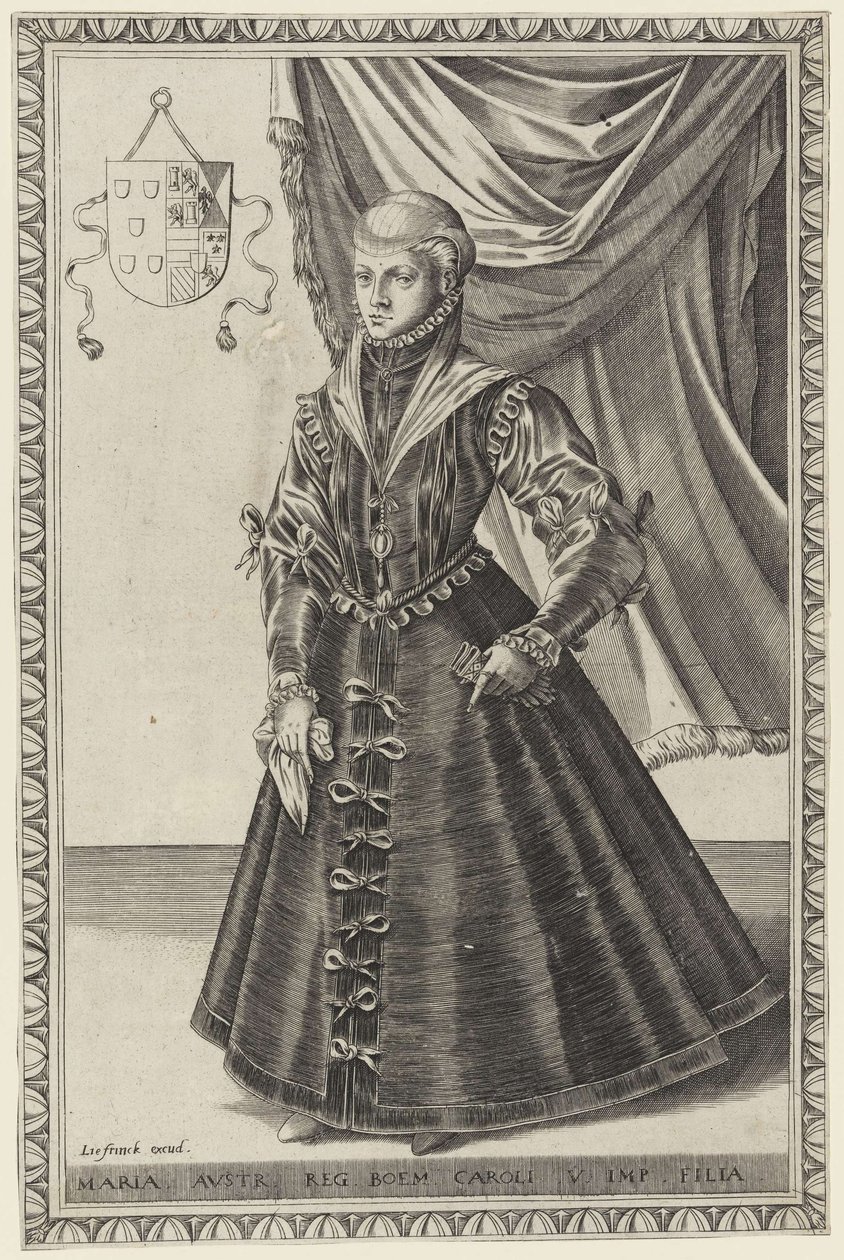 Abraham de Bruyn - María de Austria, hija de Carlos V de Abraham de Bruyn