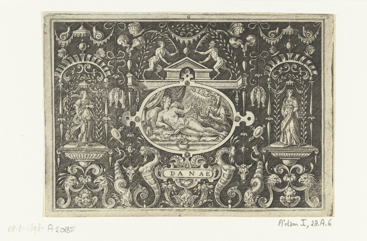 Danae y Júpiter como lluvia de piezas de oro DANAE (título sobre objeto) de Abraham de Bruyn