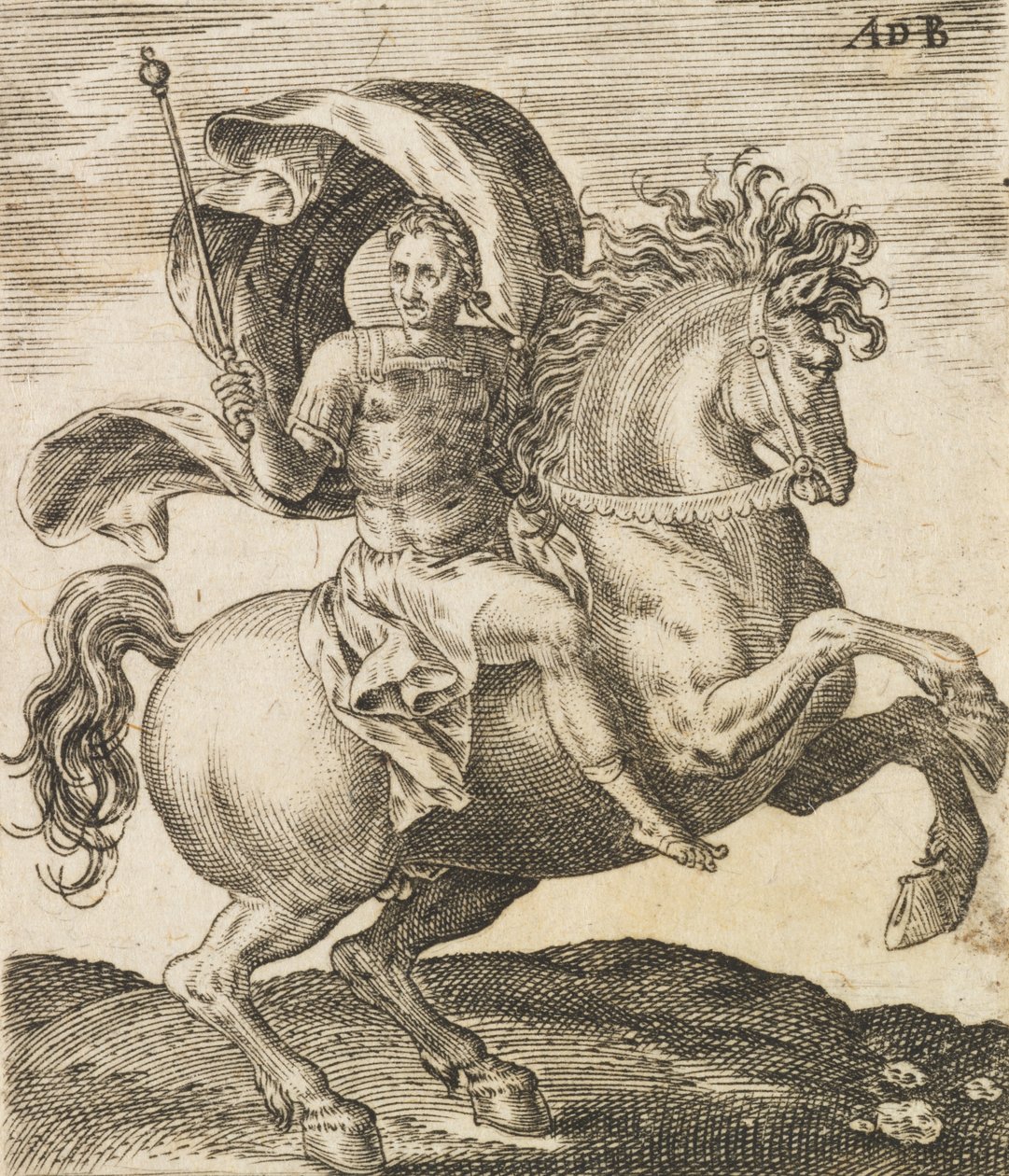 Sergio Galba de Doce Césares a Caballo de Abraham de Bruyn