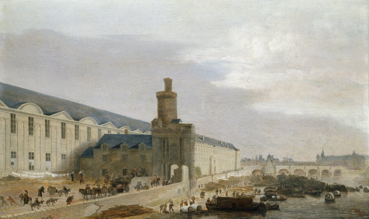 La Gran Galería en el Louvre, c. 1640 de Abraham de Verwer