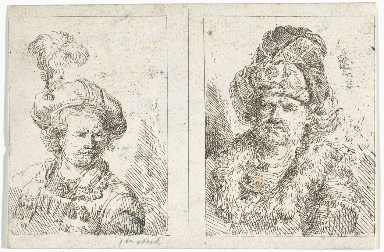 Dos bustos masculinos de Abraham van Strij (I)