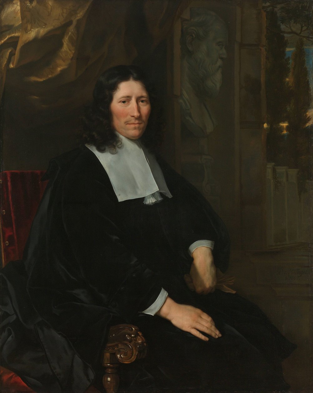 Retrato de Pieter de la Court
Retrato de Pieter de la Court. Fabricante y modista, primero en Leiden, desde 1673 en Ámsterdam, panfletista político de Abraham van den Tempel