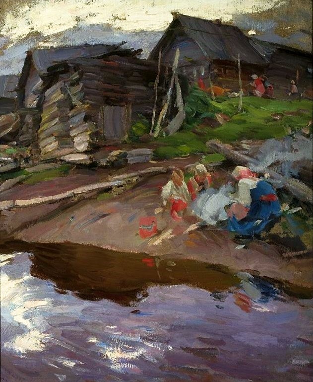Por la tarde de Abram Efimovich Arkhipov