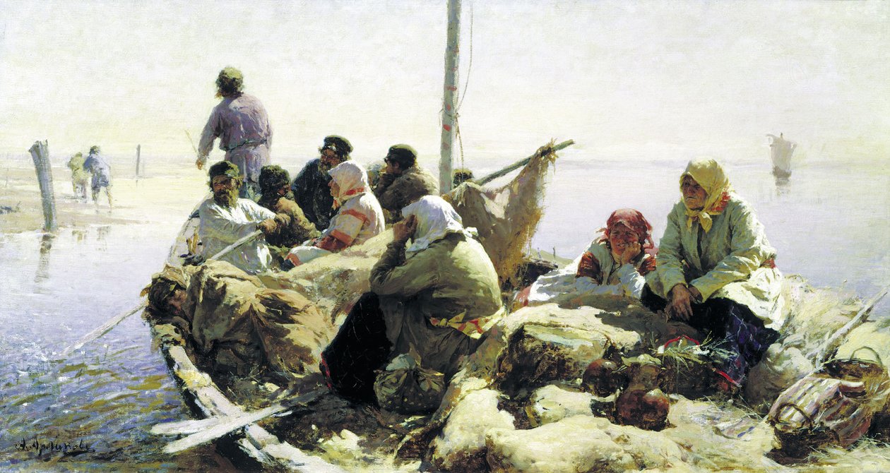 Por el río Oka de Abram Efimovich Arkhipov