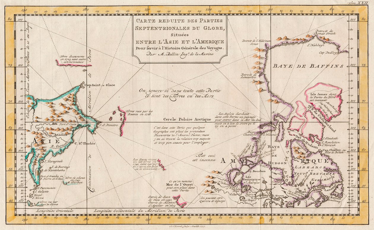 Mapa de Asia y América de Abram van Krevelt