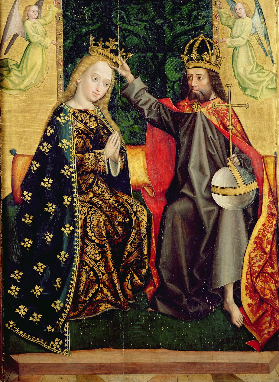 La Virgen entronizada, del Altar de la Cúpula, 1499 (temple sobre tabla) de Absolon Stumme