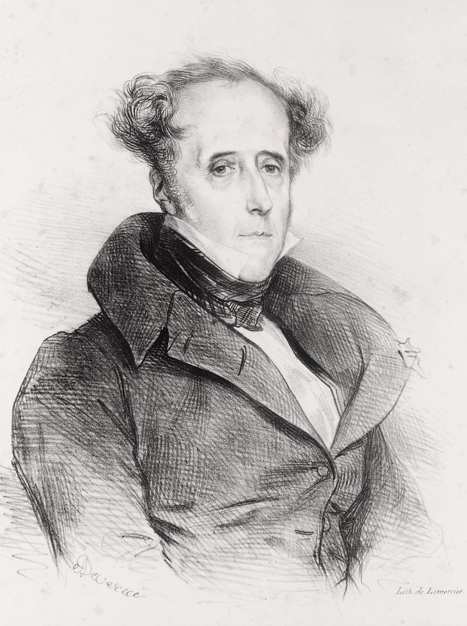 Francois-Rene, Vizconde de Chateaubriand de Achille Devéria