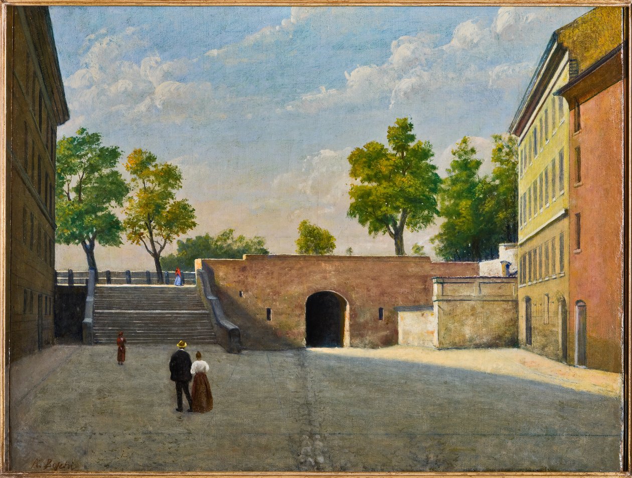 Porta Bologna in Modena (óleo sobre lienzo) de Achille Boschi