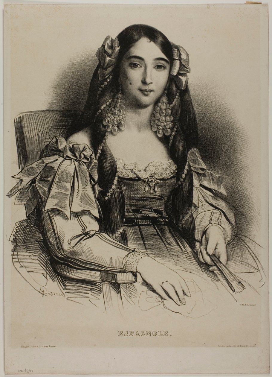 Retrato de una española de Achille Devéria