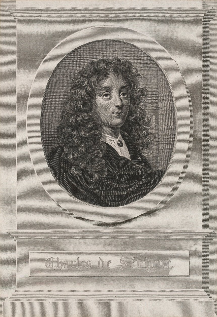 Retrato de Charles de Sévigné de Achille Devéria