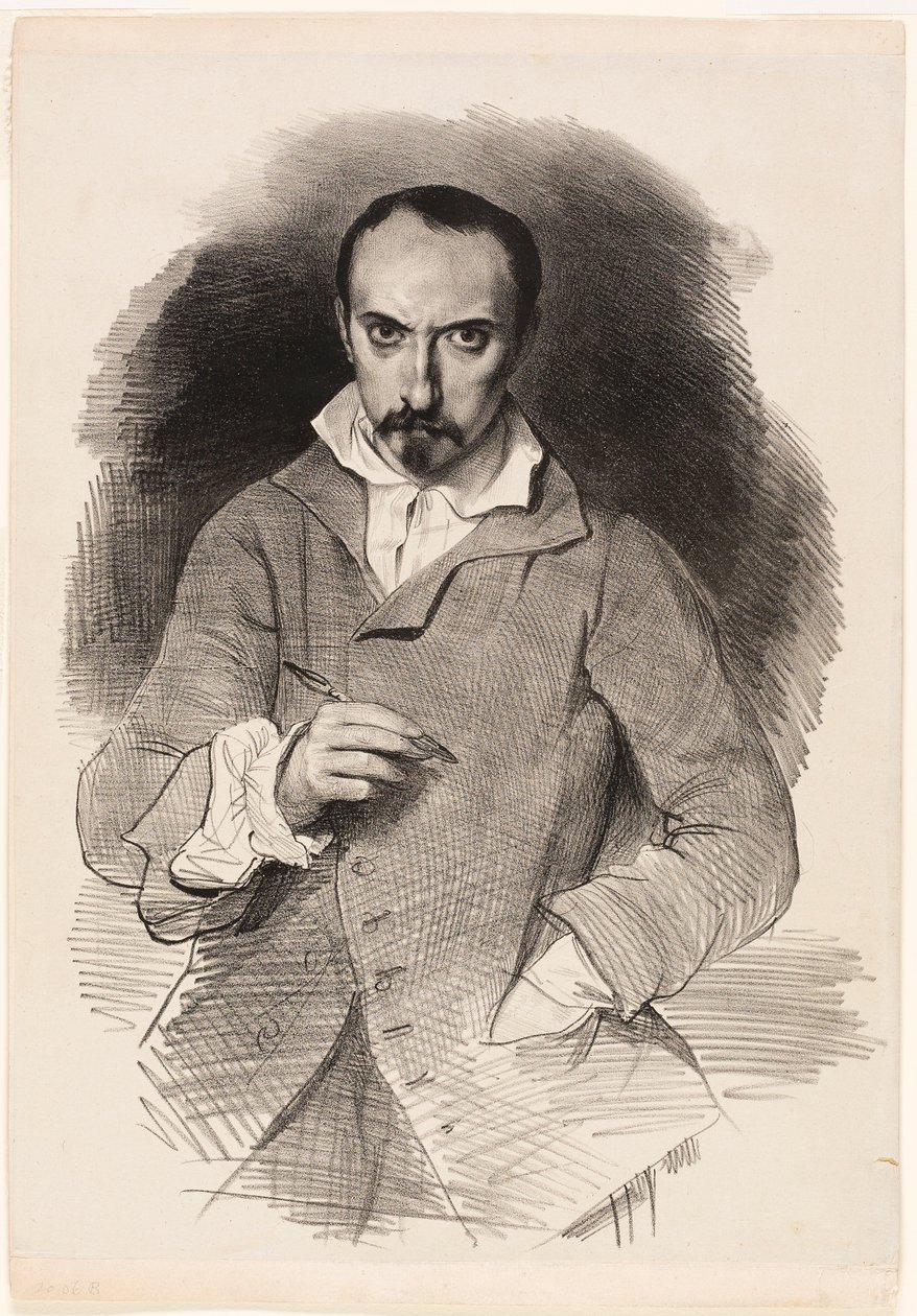 Autorretrato de Achille Devéria