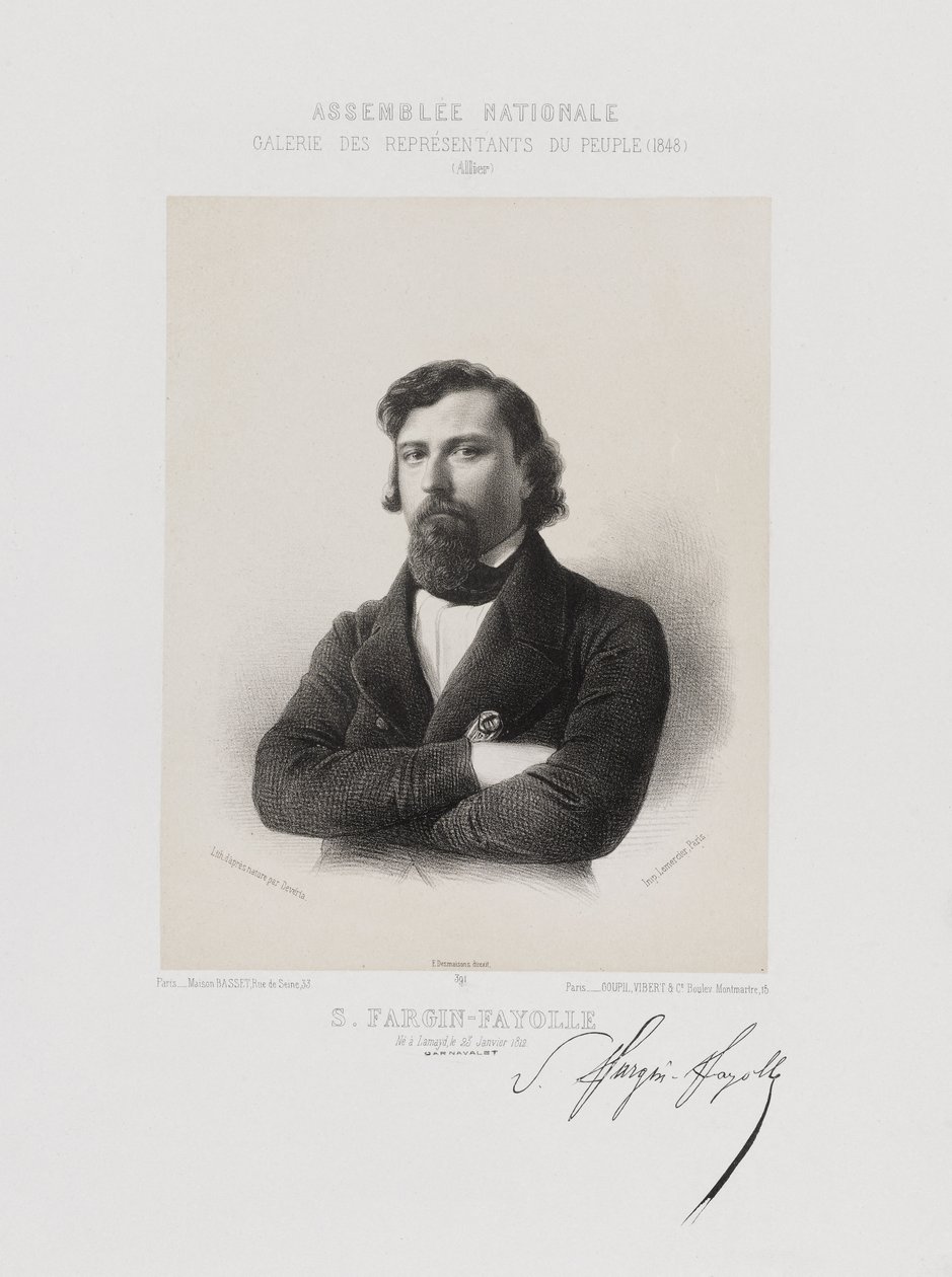Asamblea Nacional, Tribuna de Representantes del Pueblo - Jules André Sébastien Fargin-Fayolle (Allier) de Achille Devéria