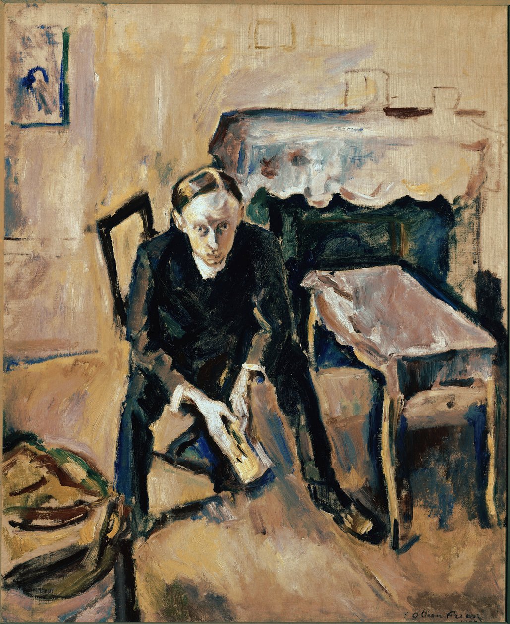 Retrato del escritor francés Fernand Fleuret (óleo sobre lienzo de Achille Emile Othon Friesz