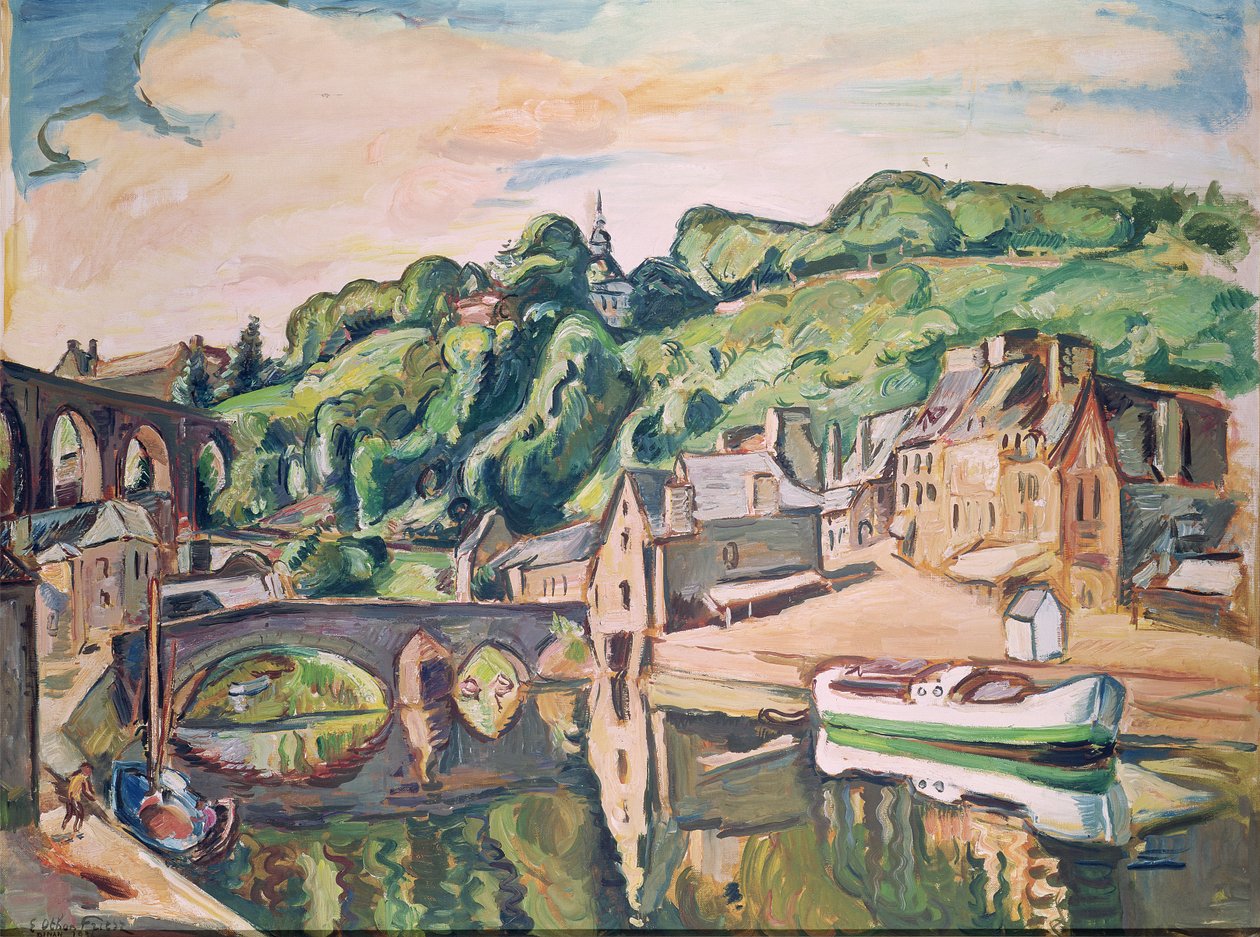 Vista de Dinan (óleo sobre lienzo) de Achille Emile Othon Friesz