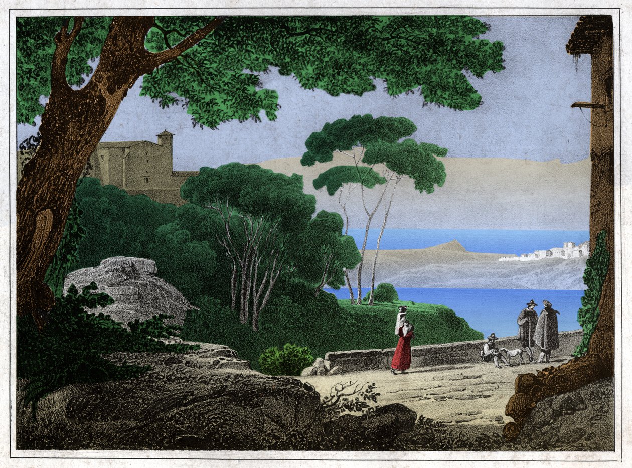 Lago Albano de Achille Etna Michallon