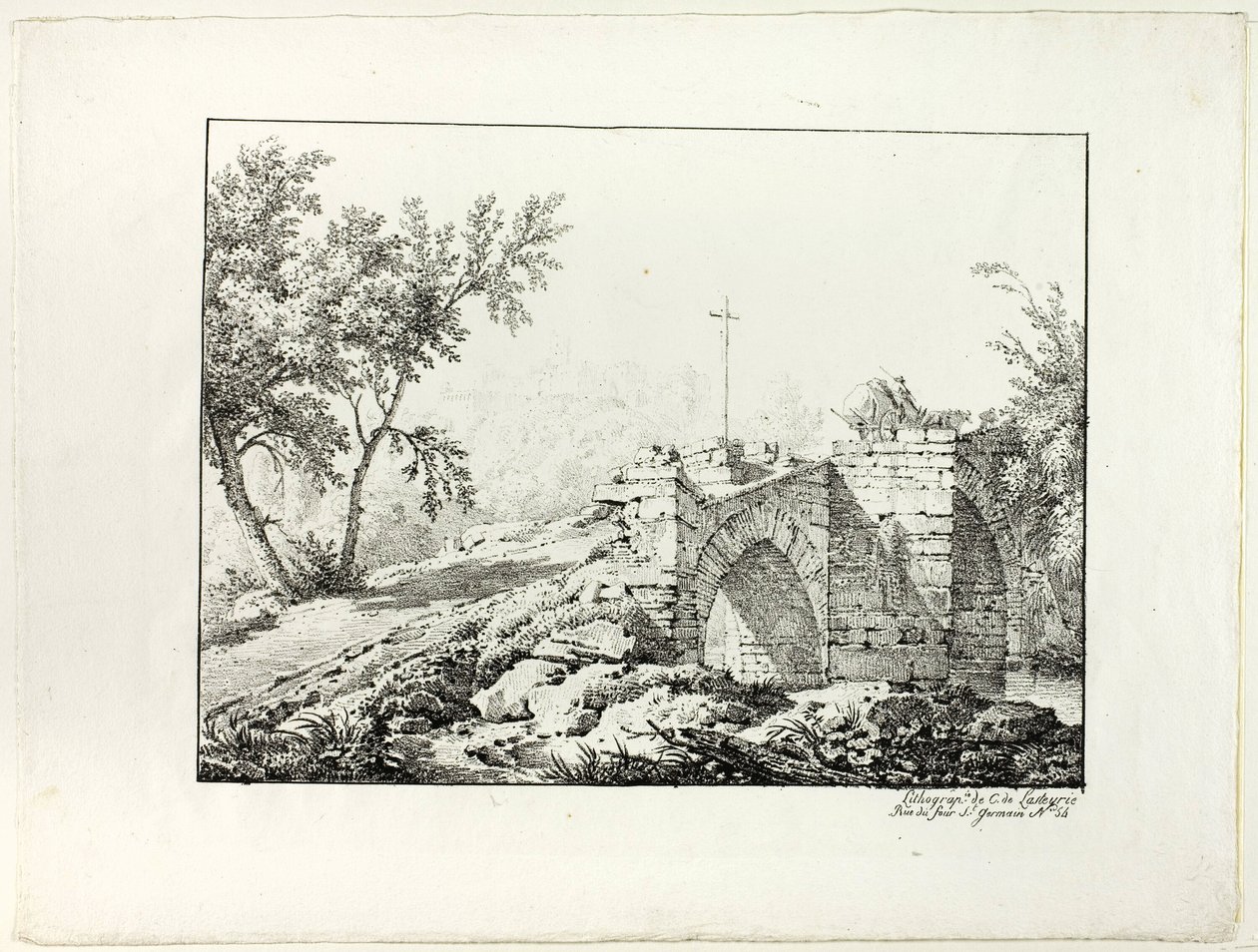 Paisaje con Puente de Achille Etna Michallon