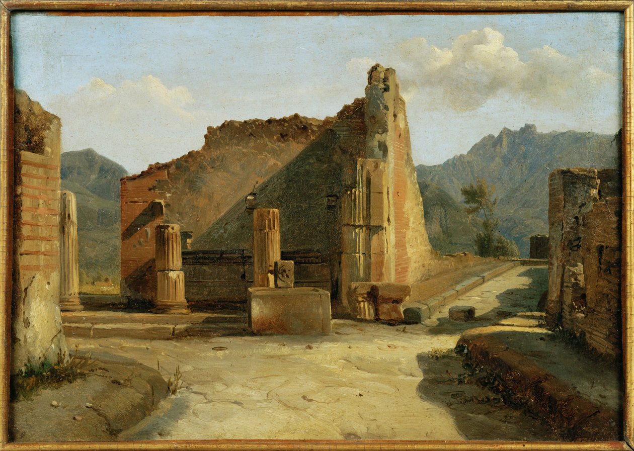 El Foro de Pompeya ... de Achille Etna Michallon