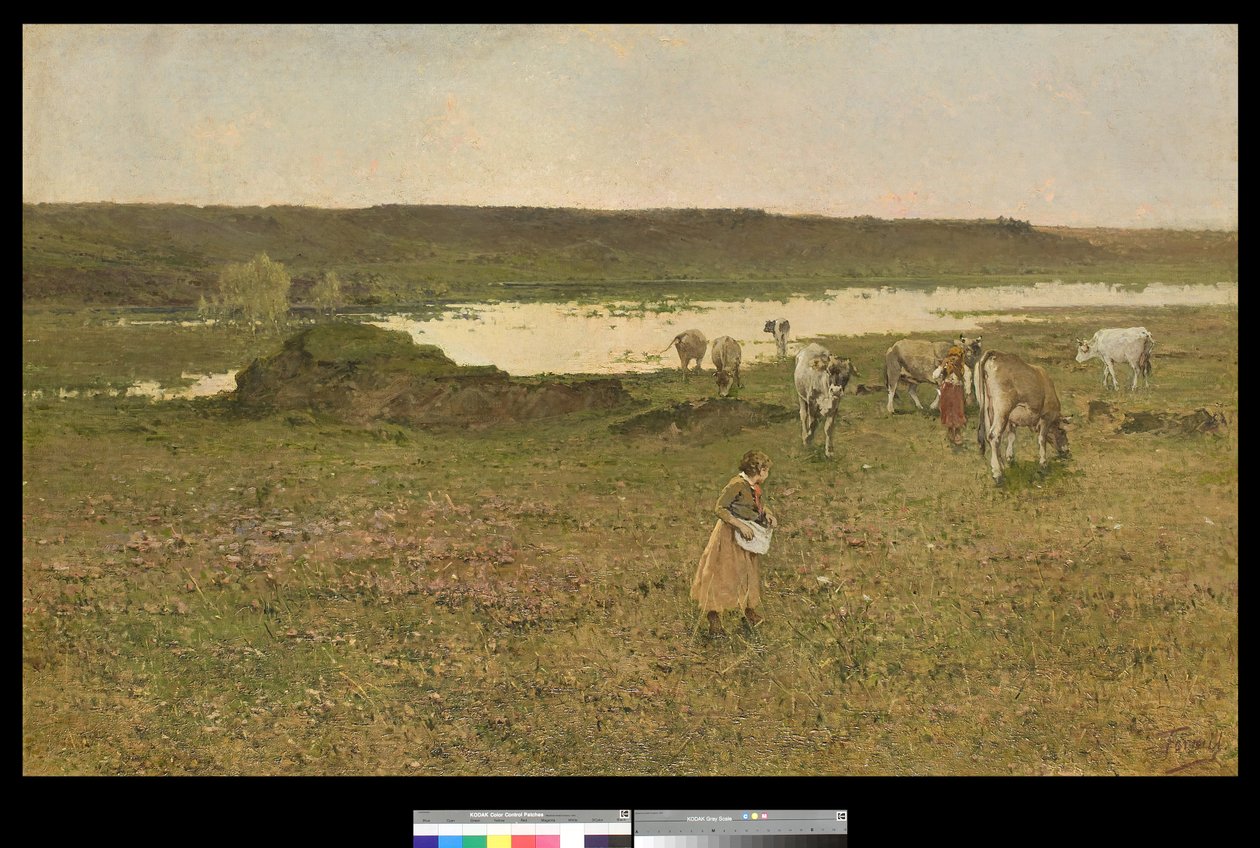 Pasto en el valle, 1906 de Achille Formis Befani