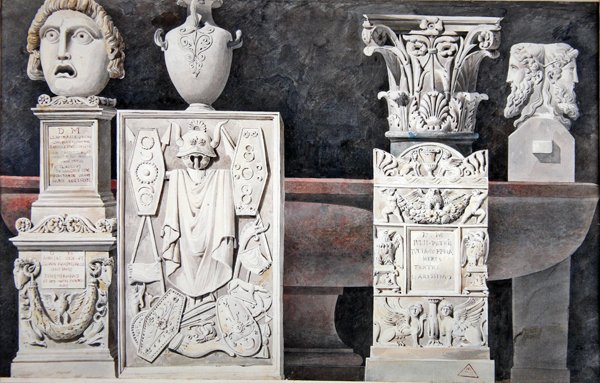 Fragmentos de esculturas antiguas de Achille Francois Leclere