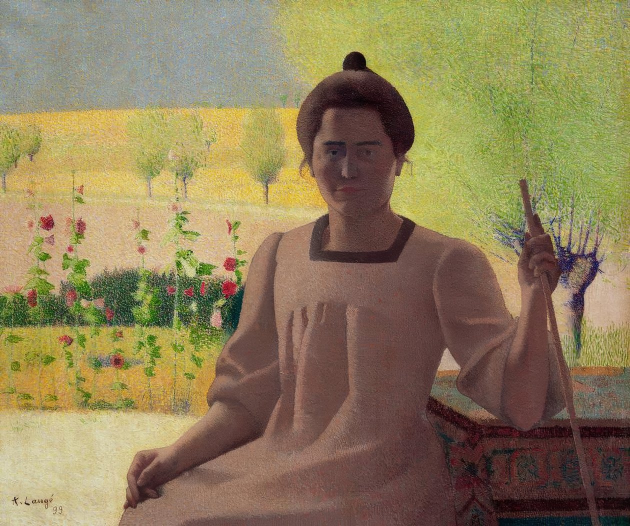Contraluz – Retrato de la esposa del artista de Achille Lauge