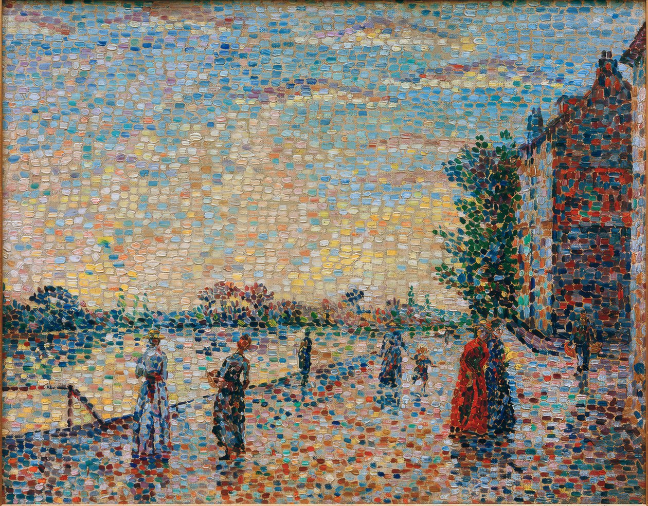 El paseo junto al río de Achille Lauge